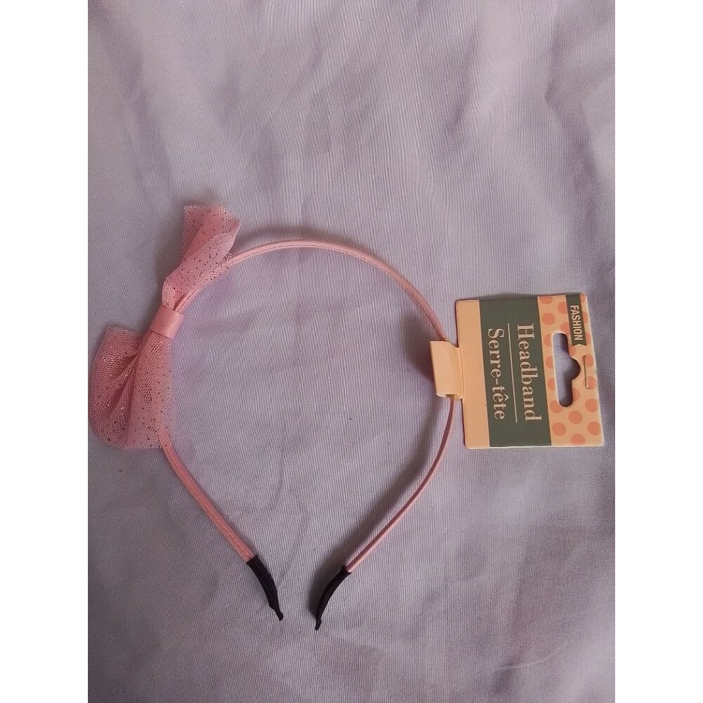 Fashion Pink Bow Headband For Girls